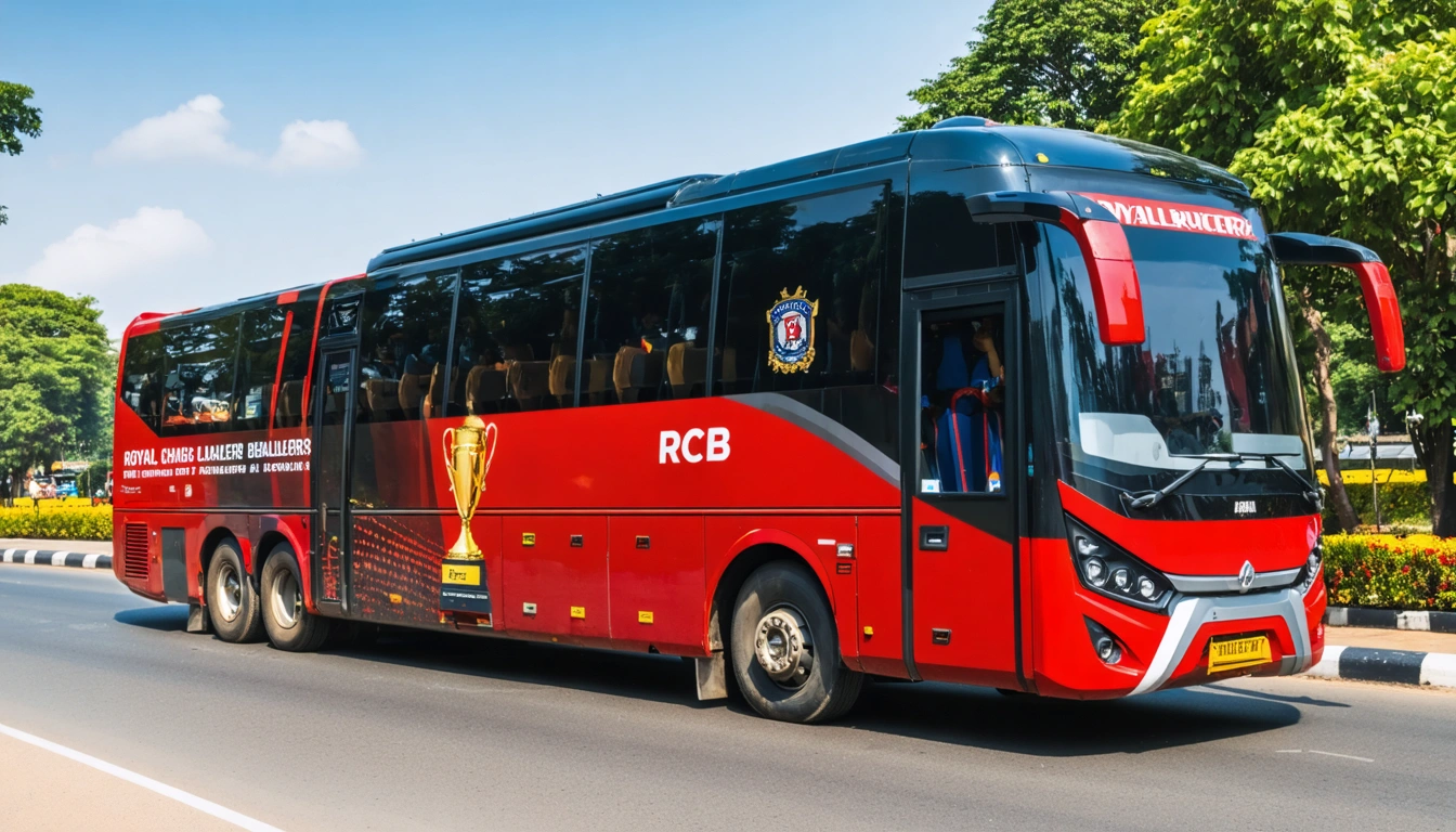 Royal Challengers Bengaluru Unveils Bus Design Sparking Viral Fan Uproar Over Kohli
