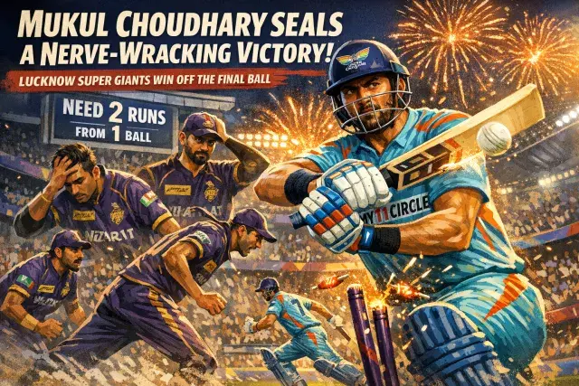 Mukul Choudhary Seals a Nerve-Wracking Victory for Lucknow Super Giants